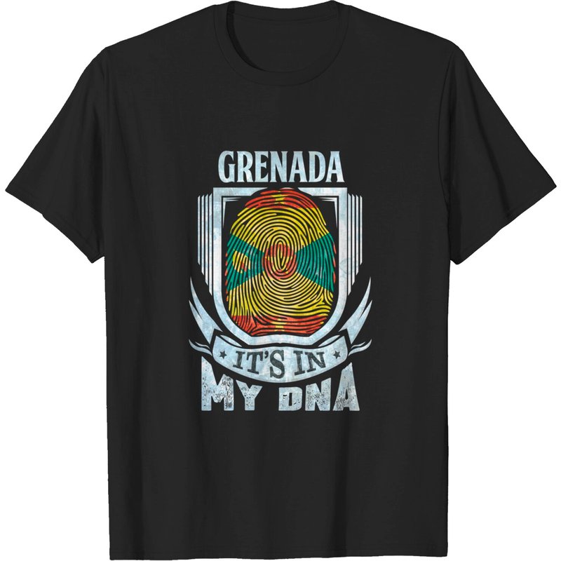 T-shirt Grenada It's In My DNA pour hommes avec racines de drapeau — T-shirts pour hommes