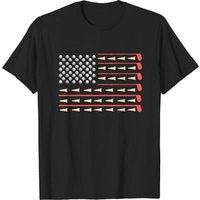 American Flag Golf T-Shirt for Men - USA Golfing Gift