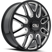 Cali Off Road 9115D Invader Dually Gloss Black Milled Wheels — Wheels & Rims