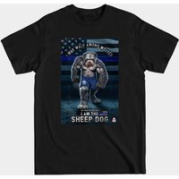 T-shirt pour hommes Blue Line Sheep Dog — T-shirts pour hommes