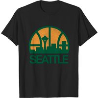 T-shirt pour hommes Defunct Seattle Supersonics Skyline — T-shirts pour hommes