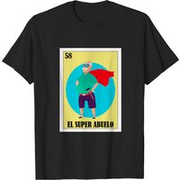Mexican Lottery Art Super Grandfather T-Shirt for Men