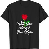 Red Rose - Accepteras-tu cette rose T-shirt pour hommes — T-shirts pour hommes