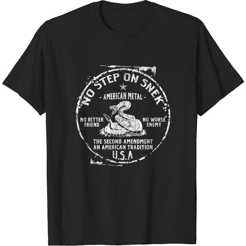 No Step On Snek - T-shirt patriotique américain pour hommes — T-shirts pour hommes