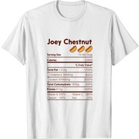 T-shirt pour hommes avec faits nutritionnels amusants de Joey Chestnut — T-shirts pour hommes