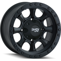 Dirty Life 9300 Ironman Matte Black Wheels - 14x7 - 4x110 Bolt Pattern — Wheels & Rims