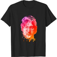 T-shirt noir Imagine Lennon Hippie pour hommes