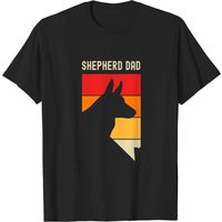 German Shepherd Dad T-Shirt for Men in Black