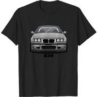Silver E36 Men's T-Shirt in Black
