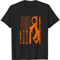 T-shirt pour hommes avec ruban de sensibilisation à la leucémie