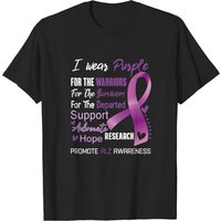 Je Porte du Violet pour la Sensibilisation à l'ALZ T-Shirt pour Hommes — T-shirts pour hommes