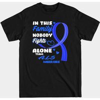 Dans cette famille, personne ne se bat seul - T-shirt Team ALS Warriors — T-shirts pour hommes