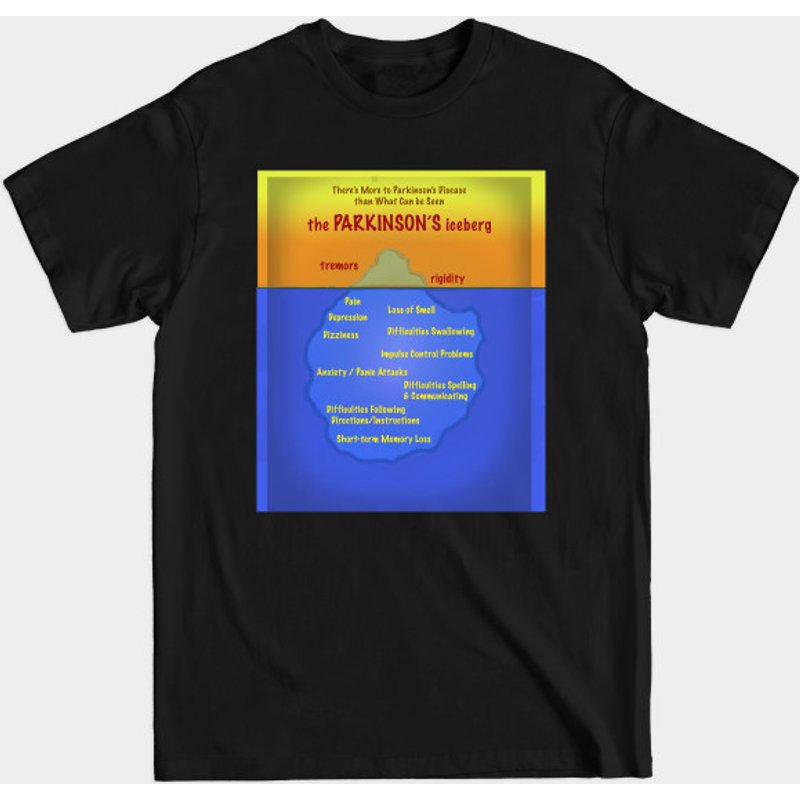 T-shirt pour hommes The Parkinson's Iceberg - Noir — T-shirts pour hommes