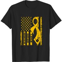 Liver Disease Awareness Flag Ribbon Men's T-Shirt
