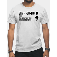 T-shirt Semicolon Santé Mentale pour Hommes — T-shirts pour hommes