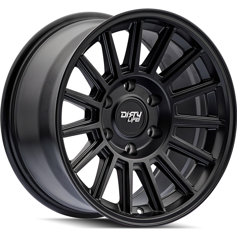 Dirty Life Wheel 9316 Journey Satin Black 17x8.5 6x135 0 Offset — Wheels & Rims