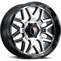 Roues American Truxx AT151 Grind Noir Brillant Machiné 20x9 6x135 — Roues et jantes