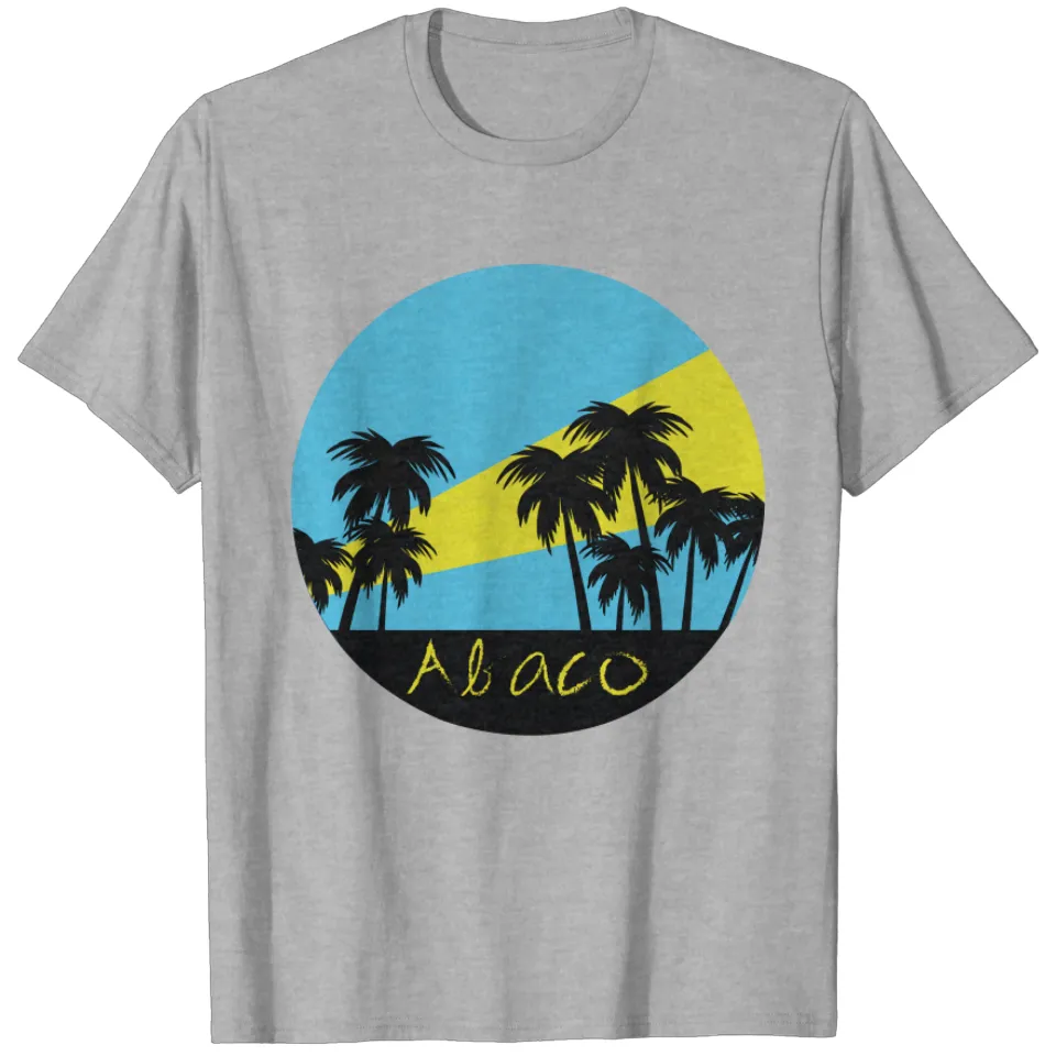 Abaco Bahamas Men's T-Shirt in Ash — Mens T Shirts