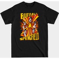 T-shirt pour hommes Buffalo Springfield en noir