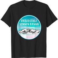T-shirt noir pour hommes Vinson Massif Antarctica — T-shirts pour hommes