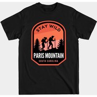 Paris Mountain Hiking T-Shirt for Men - Black