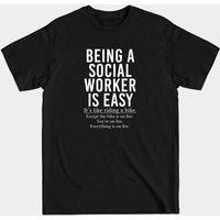 T-shirt drôle pour travailleurs sociaux pour hommes — T-shirts pour hommes