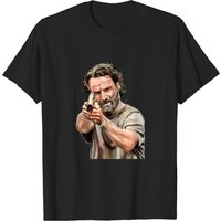 T-shirt pour hommes Grimes Rick Grimes en noir — T-shirts pour hommes
