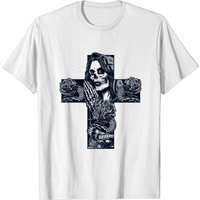 T-shirt pour hommes avec tatouage en forme de croix Chicano — T-shirts pour hommes
