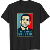 T-shirt noir That's What She Said pour hommes
