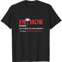 T-shirt Fathor Design pour les amateurs de blagues de papa - Noir — T-shirts pour hommes
