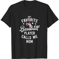 Mom Of My Favorite Baseball Player T-Shirt for Men