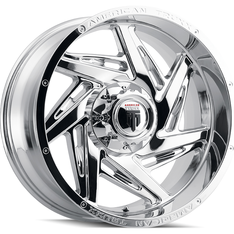 Roues American Truxx AT1906 Spiral Chrome - 20x10 - 6x135 -24 Offset — Roues et jantes