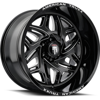 American Truxx AT1914 Euphoria Gloss Black Milled Wheels 20x10