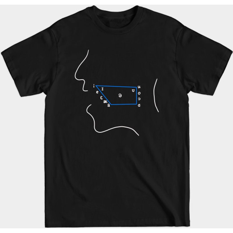Phonetics Vowel Structure Minimal Linguistics T-Shirt for Men — Mens T Shirts
