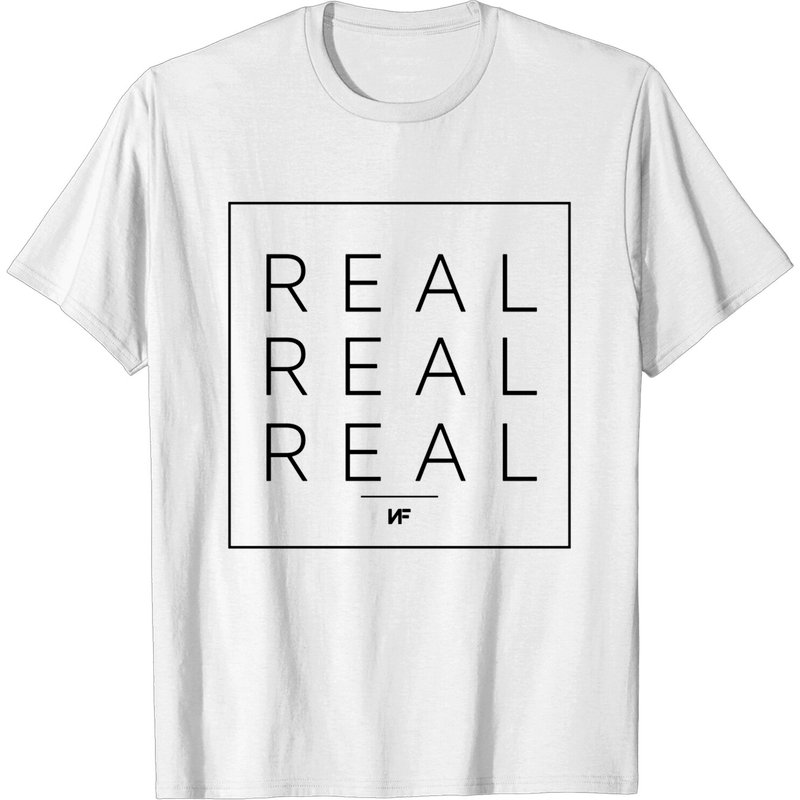 Real - Nf - T-shirt pour hommes en couleurs unies et chinées