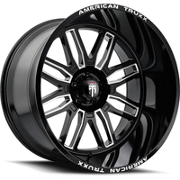 Roues American Truxx AT1915 Restless Moulées Noires Brillantes 20x10 6x135