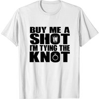 T-shirt Buy Me Shot I'm Tying Knot pour le futur marié — T-shirts pour hommes