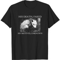 Opossum Death Faked - Funny T-Shirt for Men — Mens T Shirts