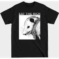 T-shirt pour hommes Eat The Rich Opossum en noir