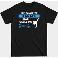 Karate Grandpa Men's T-Shirt in Black — Mens T Shirts