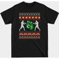 T-shirt de Noël moche de boxe pour hommes