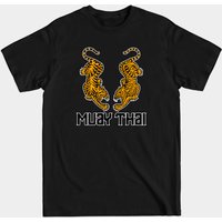 T-shirt pour hommes Muay Thai Tiger en noir