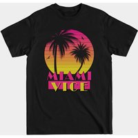 T-shirt pour hommes Miami Vice VHS Sunset