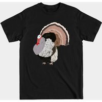 T-shirt pour hommes avec illustration de dinde en noir