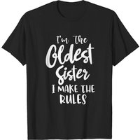 T-shirt Règles de Sœur Amusantes - Je Suis la Plus Vieille Sœur — T-shirts pour hommes