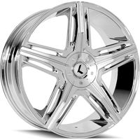 Roues Kraze KR158 Hype Chrome - 22x8.5 - Motif de boulons 5x114.3