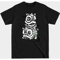 T-shirt pour hommes avec motif de danse du lion chinois — T-shirts pour hommes