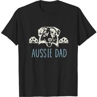 Aussie Dad T-Shirt for Australian Shepherd Dog Dads — Mens T Shirts