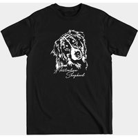 Australian Shepherd Dog Portrait Men's T-Shirt