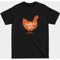 Mother Hen Chicken Mama Men's T-Shirt in Black — Mens T Shirts